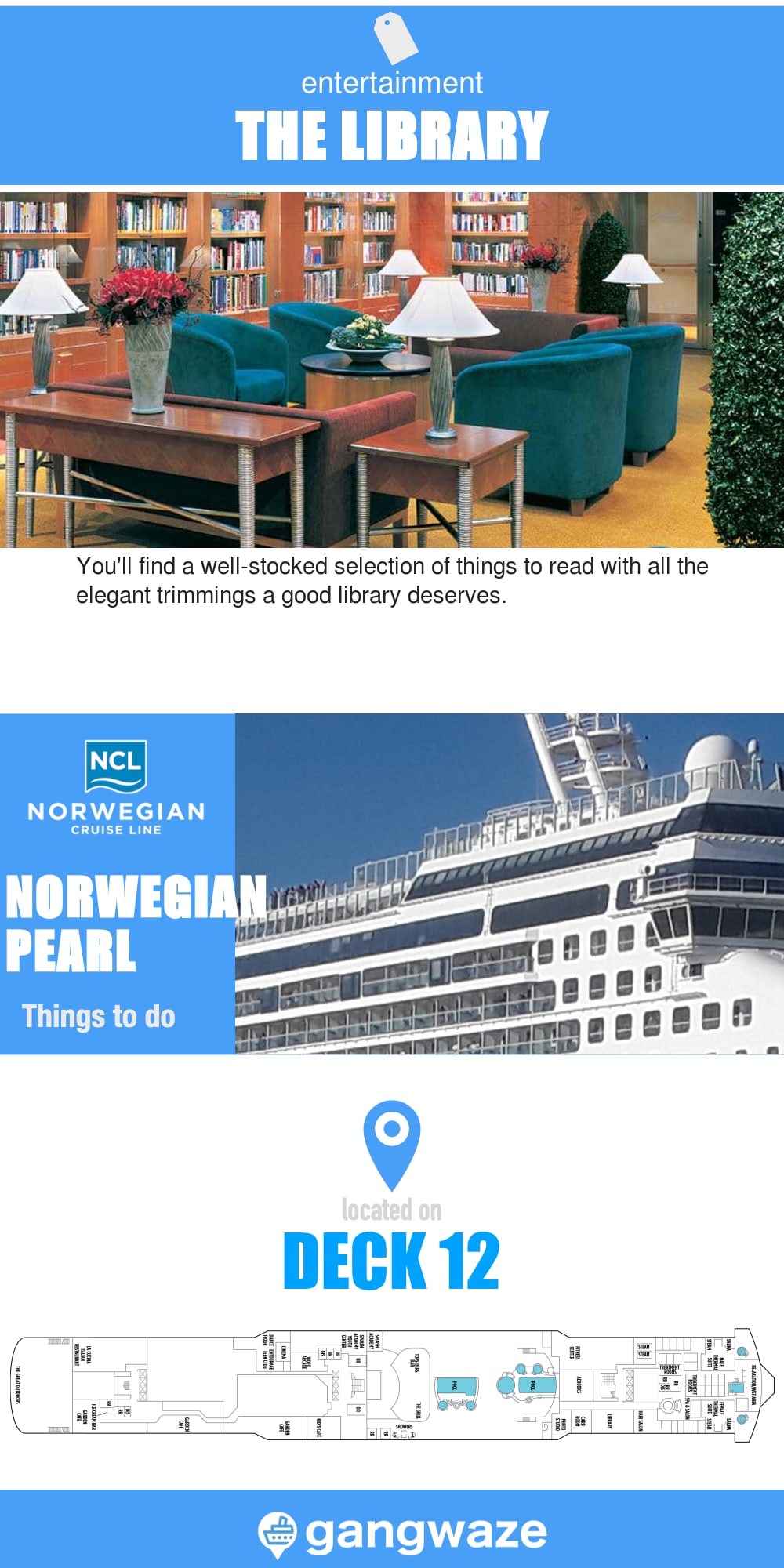 Norwegian Pearl The Library